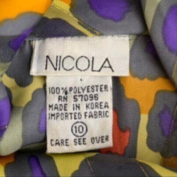 Nicola Vintage Abstract Button-Down Shirt - Picture 7 of 9